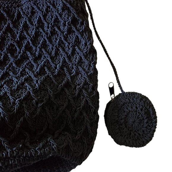 Boho Shoulder Double Strap Bag with Attached Coin Purse - Picture 8 of 13